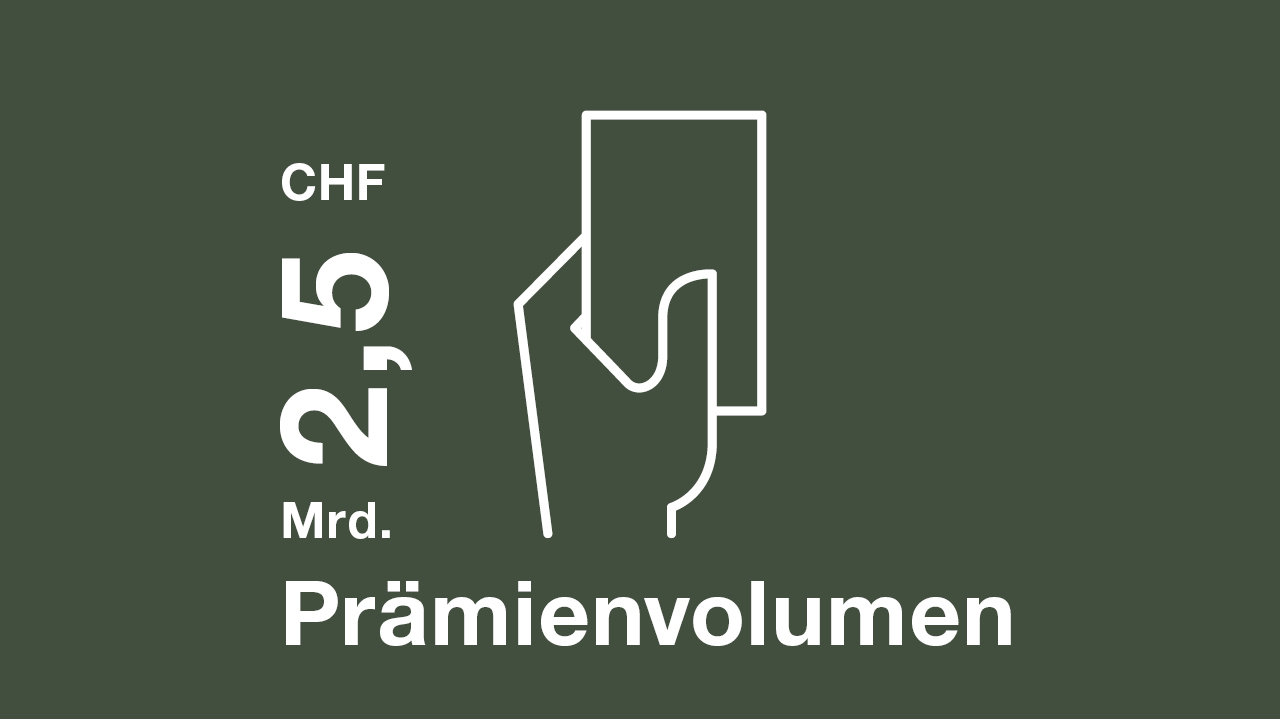 2,6 Mrd. Prämieneinnahmen per 31.12.2024