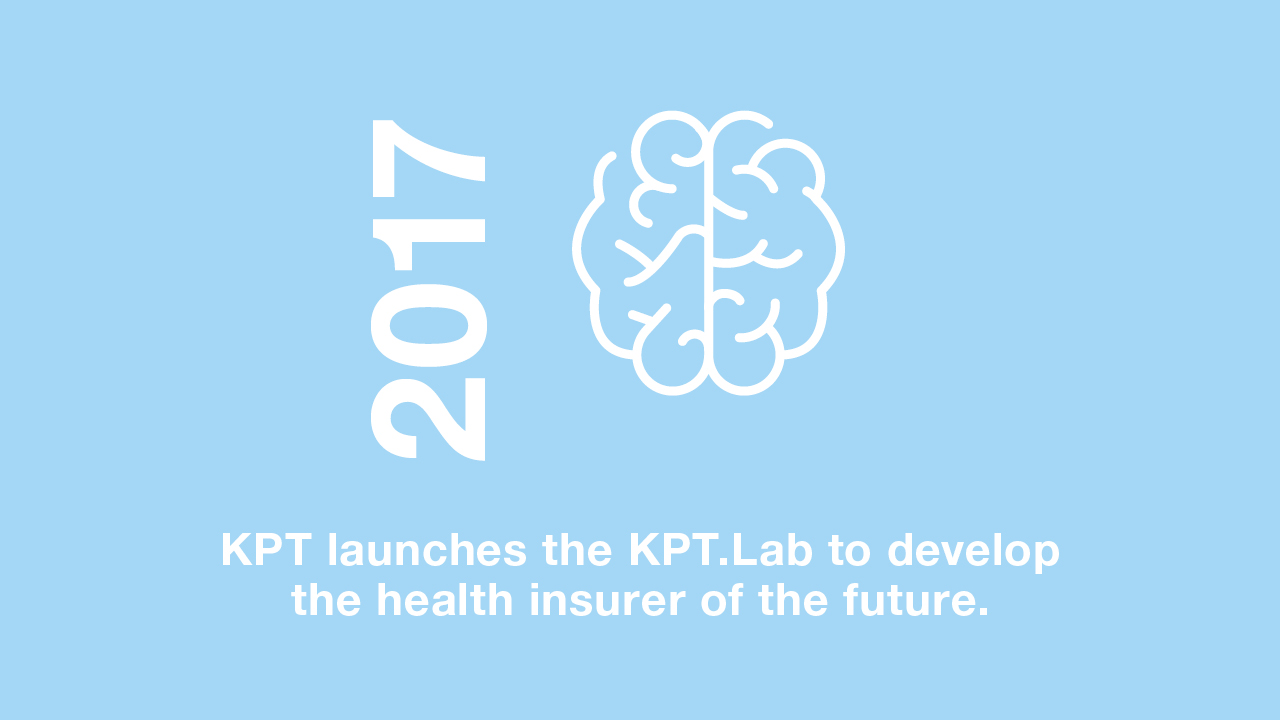 2017: KPT launches KPT.Lab to develop the health insurance of the future..
