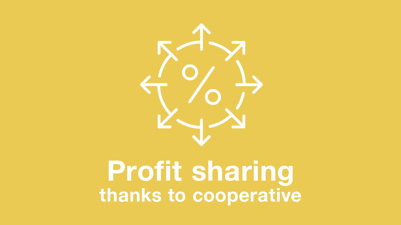 KPT offers profit sharing thanks to its cooperative status.
