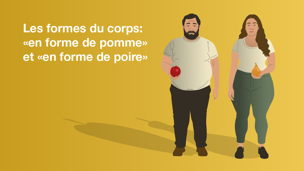 Type de ventre: «en forme de pomme» et «en forme de poire»
