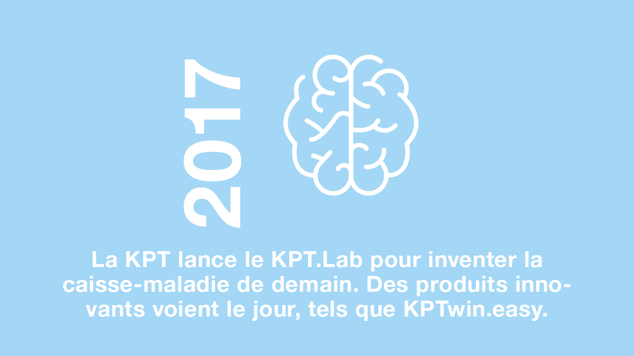 2017: La KPT lance le KPT.Lab afin de développer l’assurance-maladie de demain.